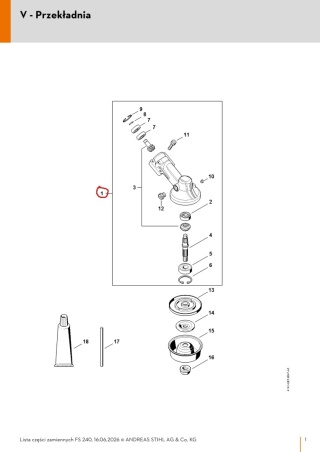 STIHL Przekładnia 41806400114 Orginał