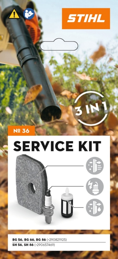Zestaw serwisowy STIHL NR.36 do BG 56/66/86, SH 56/86 - (do 2012) Orginał
