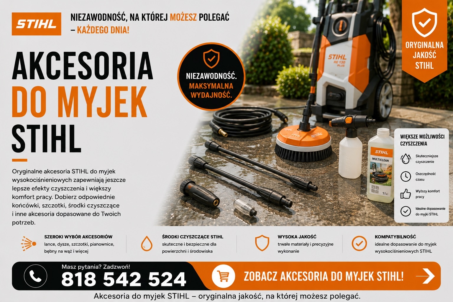 Osprzęt do myjki RE 80
