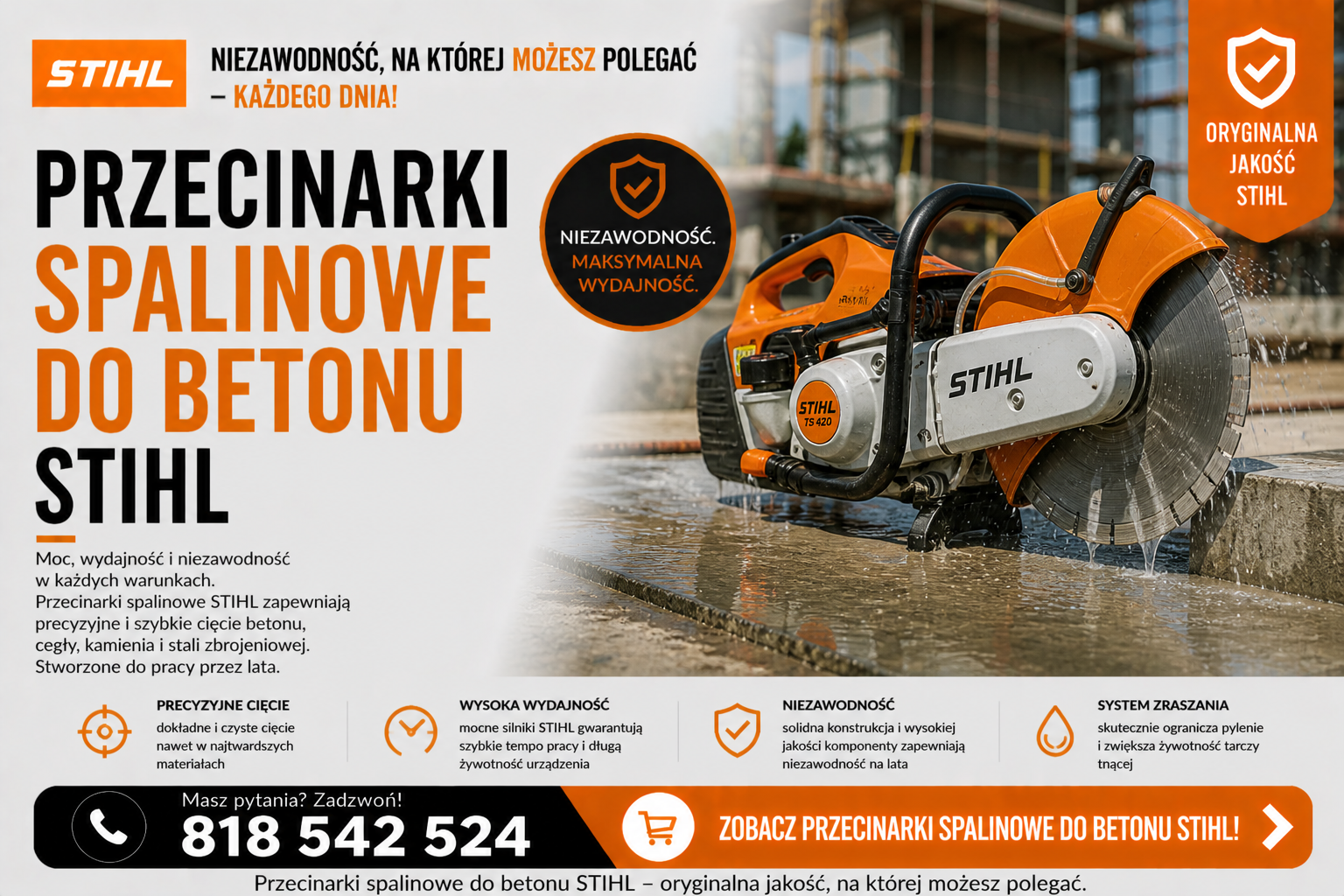Przecinarki do betonu STIHL