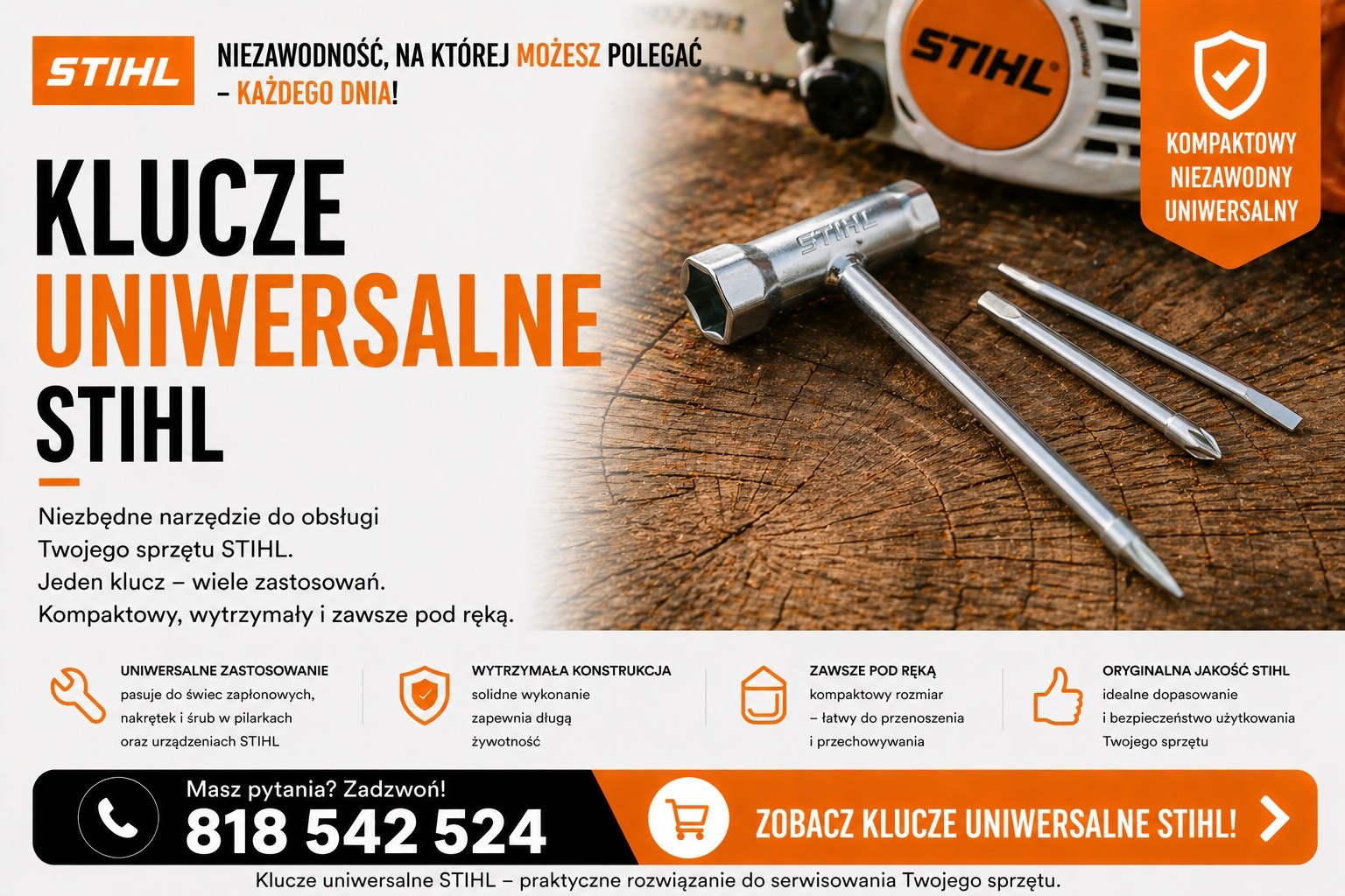 Klucze polecane do pilarki MSE 140 C-B