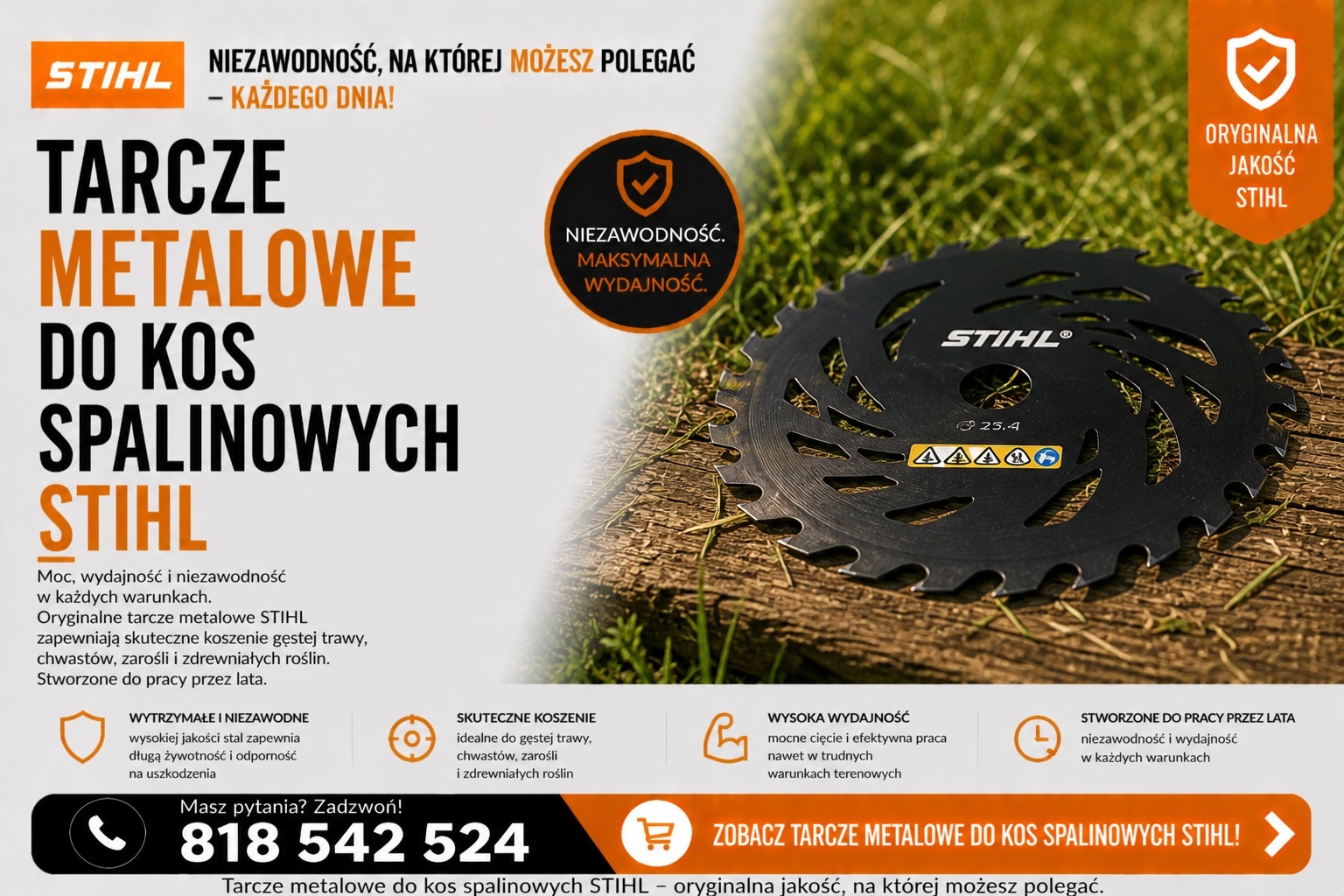 Tarcze metalowe do kosy FS 235