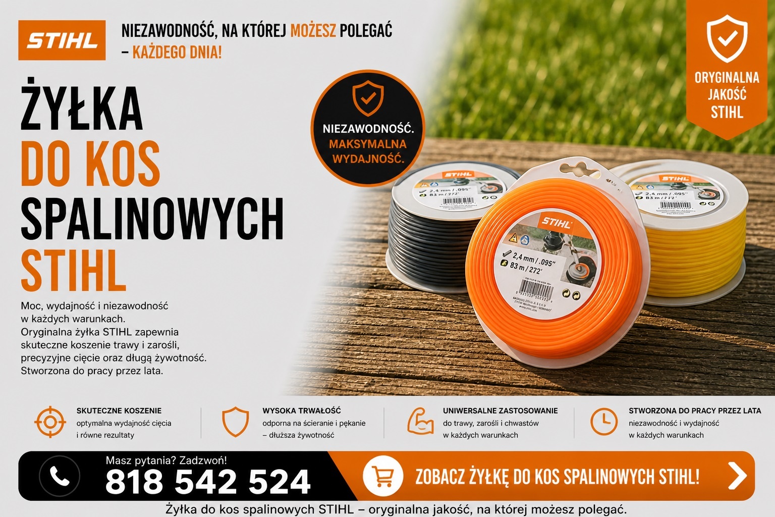 Żyłka tnąca do kosy FS 235