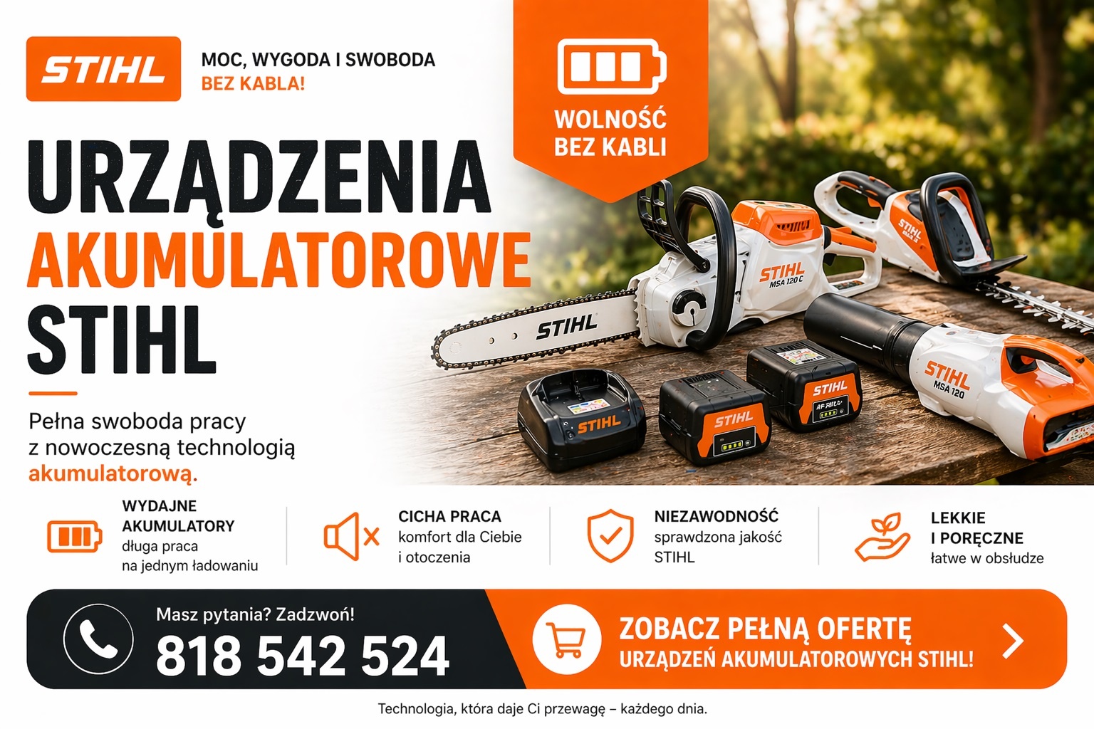Urządzenia STIHL akumulatorowe