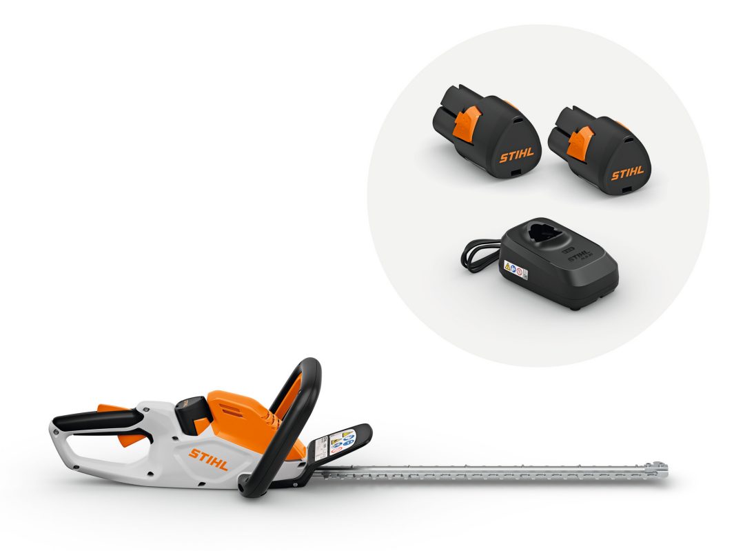 Nożyce STIHL HSA 40, zestaw 2 x aku AS 2 i ład. AL1